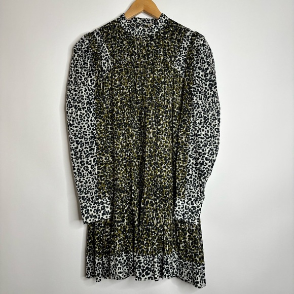 ULLA JOHNSON Amira Dress Leopard Print size 0 - Picture 6 of 13